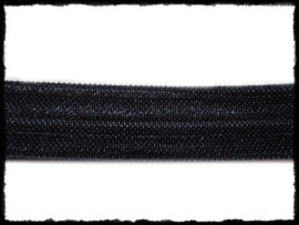 Elastich band - zwart - 16mm