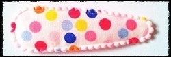 (gr) Haarkniphoesjes incl knipjes - confetti - 5,5 cm.