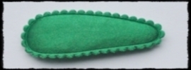 (md) kniphoesjes incl knipjes - groen satijn - 2 stuks