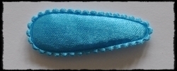 (md) kniphoesjes incl knipjes - neon blauw satijn - 2 stuks
