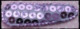 (gr) Haarkniphoesjes incl knipjes - lila met pailletten - 2 stuks