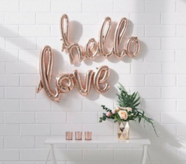 NORTHSTAR folieballon/ tekstballon LOVE rose gold