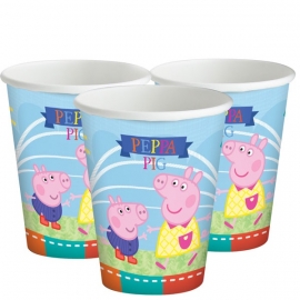 Peppa Pig feestartikelen - bekers (8st)