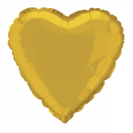 Folie/ helium ballon hart goud
