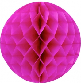 Honeycomb bol fuschsia / hard roze 30cm