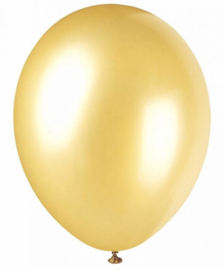 Latex ballonnen metallic goud (10st)