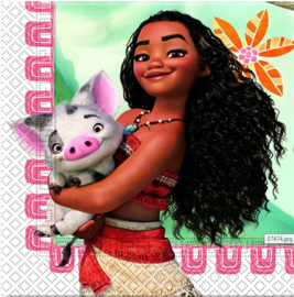 Disney Vaiana/ Moana feestartikelen - servetten (20st)