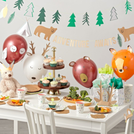 Let's Explore Forest Animals feestartikelen | Ballonnen Kit (16dlg)