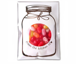 Mason Jar cello bags wit (10st)