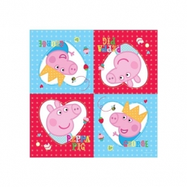 Peppa Pig feestartikelen servetten (16st)