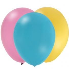 EMOJI feestartikelen - ballonnen roze (12st)