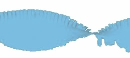 Crepe slinger zacht blauw 24 meter