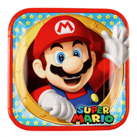 Super Mario feestartikelen - borden (8st)