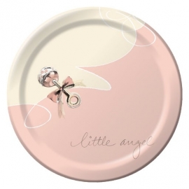 Little Angel babyshower feestartikelen gebaksbordjes (8st)