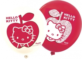 Hello Kitty Apple feestartiklen ballonnen (12st)