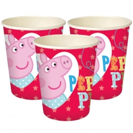 Peppa Pig feestartikelen bekers (8st)