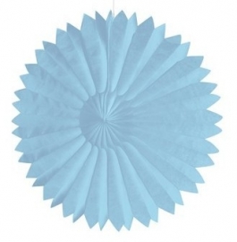 Honeycomb tissue fan pastel blauw