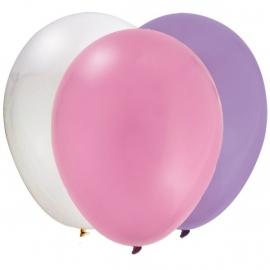 "Tiny Toes Pink" babyshower ballonnen (12st)