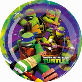 Ninja Turtles feestartikelen borden (8st)