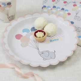 Little One babyshower versiering - bordjes (8st)