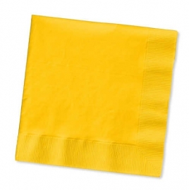 Effen kleur tafelgerei Geel servetten (20st)