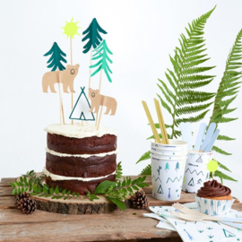 Meri Meri Let's Explore feestartikelen - Cake toppers