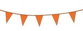 Vlaggenlijn/ vlagslinger oranje (10m)