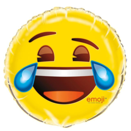 EMOJI feestartikelen - folie ballon tranen