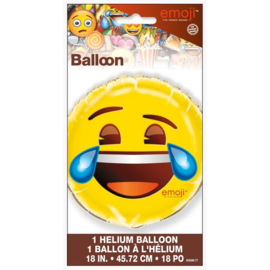 EMOJI feestartikelen - folie ballon tranen