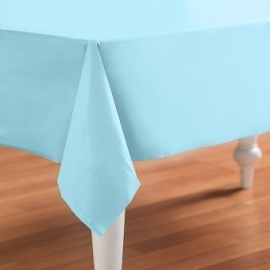 Effen kleur feestartikelen - Pastel blauw tafelkleed