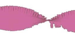 Crepe slinger roze 6 meter