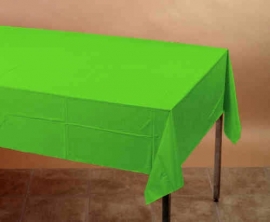 Effen kleur feestartikelen - lime groen tafelkleed
