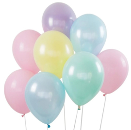 LATEX BALLONNEN SET PASTEL MIX (16ST)