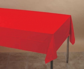 Effen kleur feestartikelen Rood tafelkleed