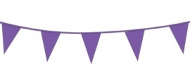 Vlaggenlijn/ vlagslinger paars (10m)