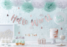 Hello World feestartikelen - Cupcake prikkers (10st)