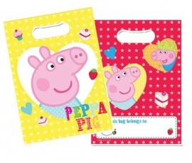 Peppa Pig feestartikelen feestzakjes (8st)