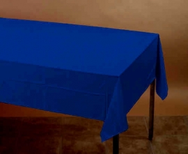 Effen kleur feestartikelen Blauw tafelkleed