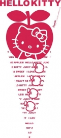 Hello Kitty Apple feestartikelen feestzakjes puntzak (6st)