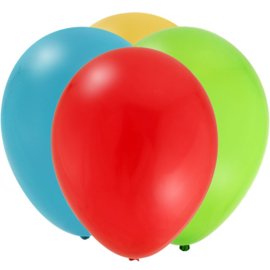 Super Mario Bros feestartikelen - effen ballonnen (16st)