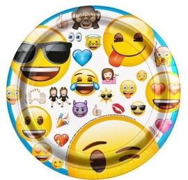 EMOJI feestartikelen - bordjes (8st)