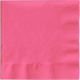 Effen kleur tafelgerei Roze servetten (20st)