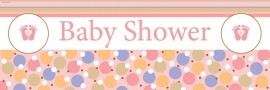 "Tiny Toes Pink" babyshower grote slinger