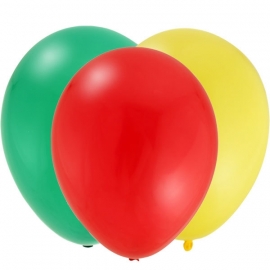 Rupsje Nooitgenoeg feestartikelen effen ballonnen rood (12st)