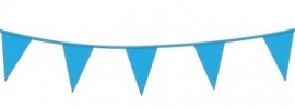 Vlagslinger/ vlaggenlijn zacht blauw (10m)