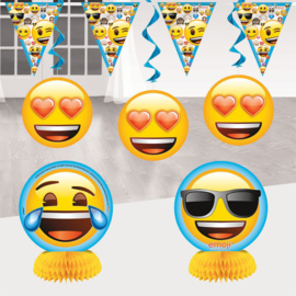 EMOJI feestartikelen - decoratie kit (7-delig)