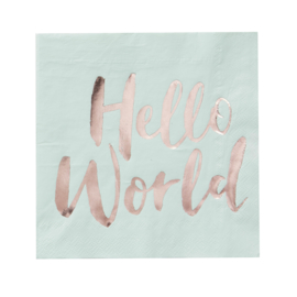 Hello World feestartikelen - servetten (20st)