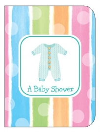 "Babyclothes" babyshower uitnodigingen (8st)