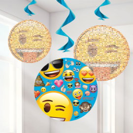 EMOJI feestartikelen - hangdecoratie (3st)