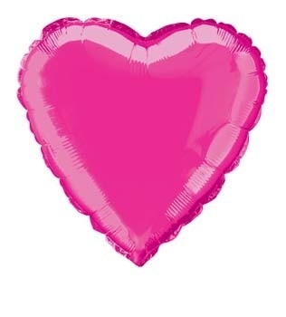 Folie / helium ballon hart roze